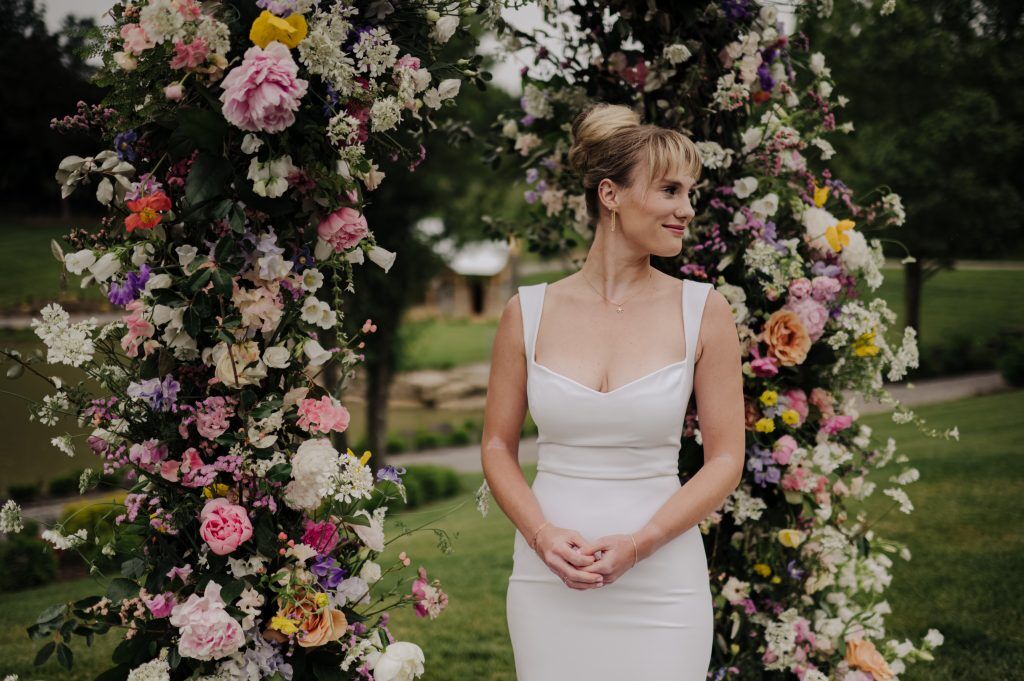massive floral arch made by Sarah Rae Design