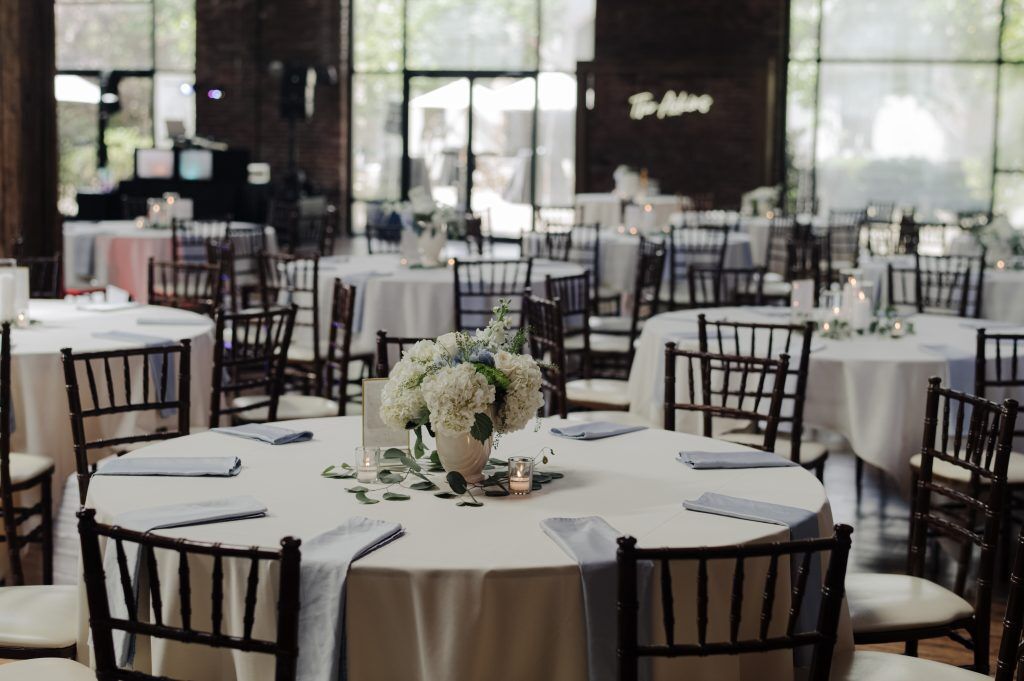 Reception space at the Refinery Events Center