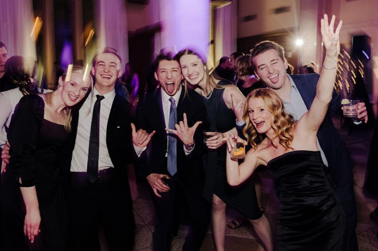 Group photo taken of Wedding Djs in Louisville