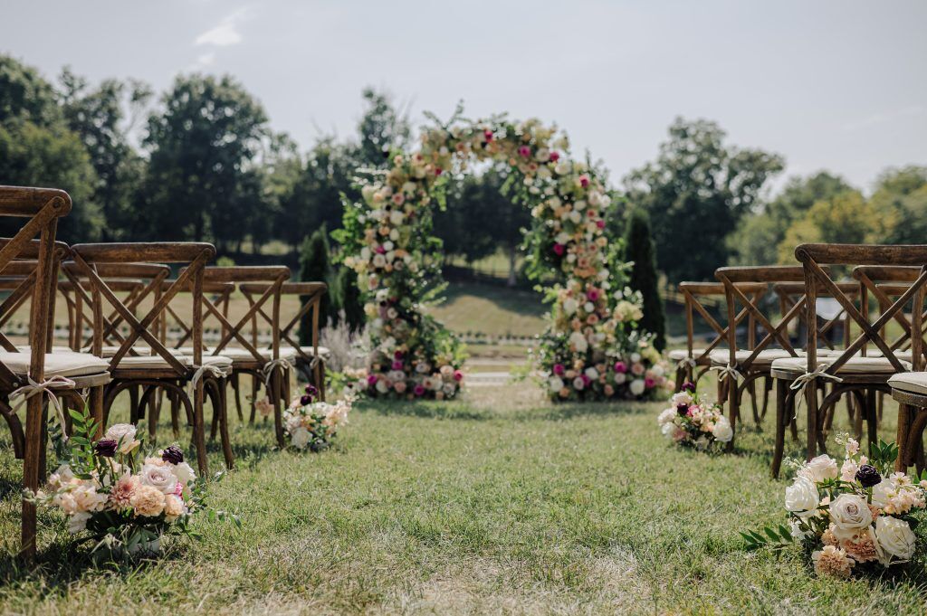 a garden view wedding