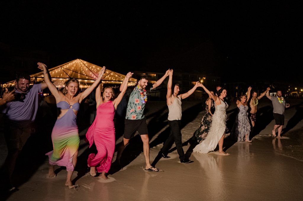 wedding celebration at the Palms Turks and Caicos