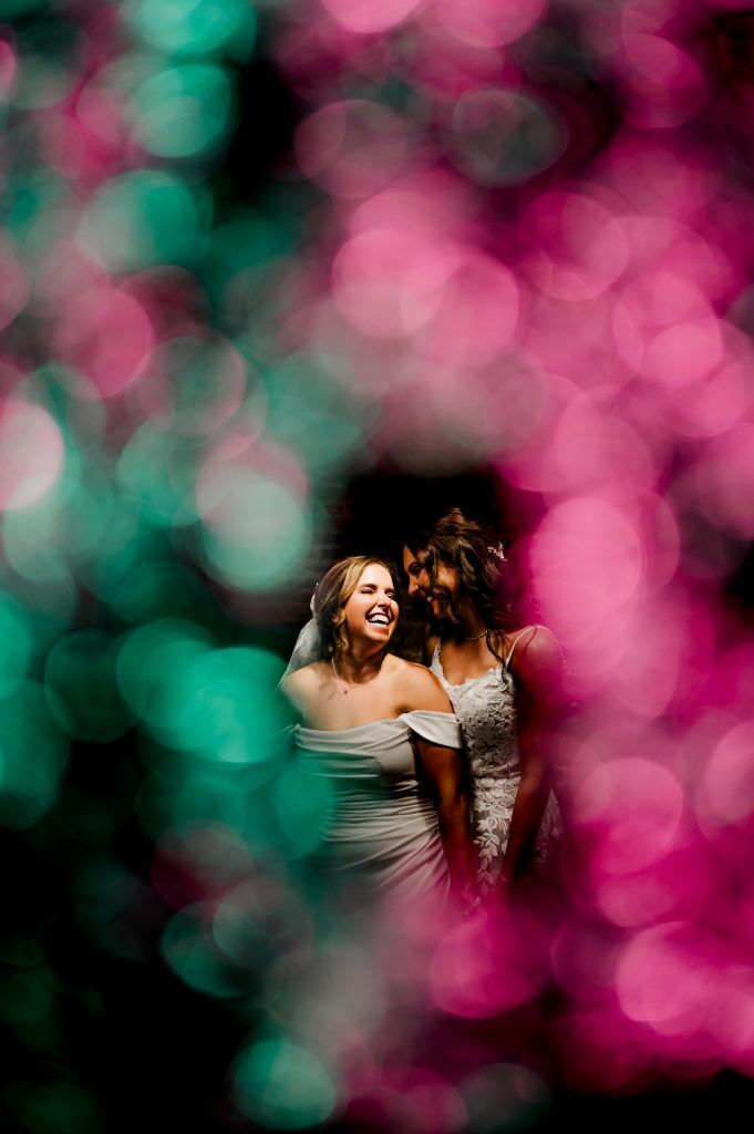 Louisville wedding photographer Green Apple Photography captures a bride and bride